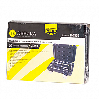 Набор торцевых головок ER-TK30 1/4 DR 6-гранный 30 предметов ТК